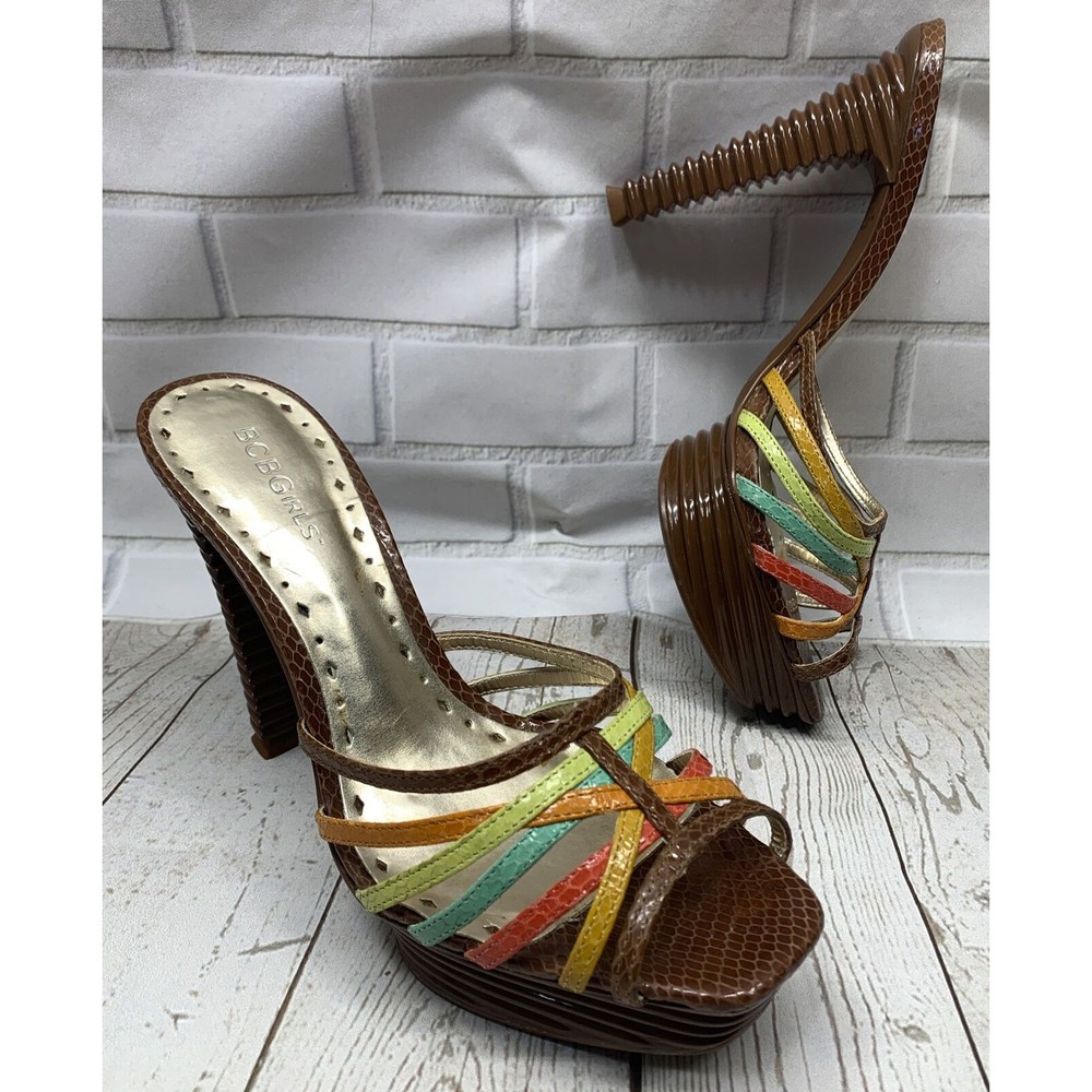 BCBGirls Multicolor Strappy Heels